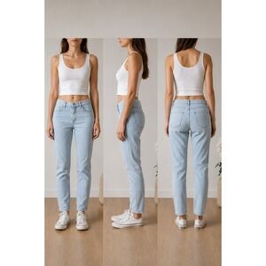 Cotelac Hickory Striped Clean Girl Denim Jeans Euro Summer Size 0 28x28 Cotton